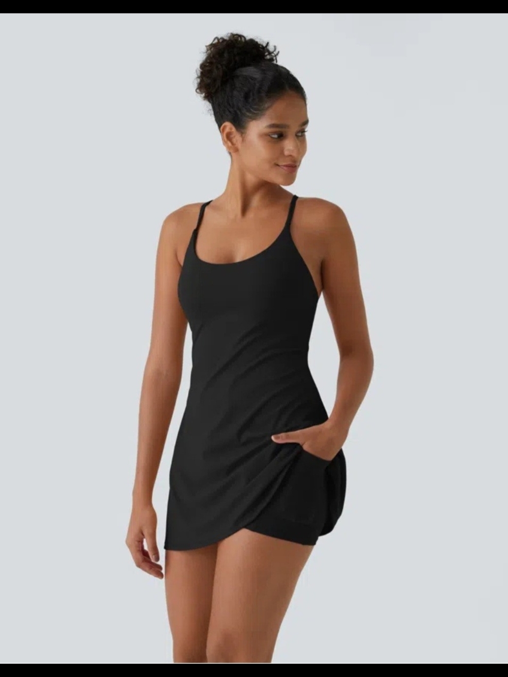 HALARA SoftlyZero Plush Backless Active Dress, Womens, Small. Easy Peasy NWOT. - Picture 3 of 6